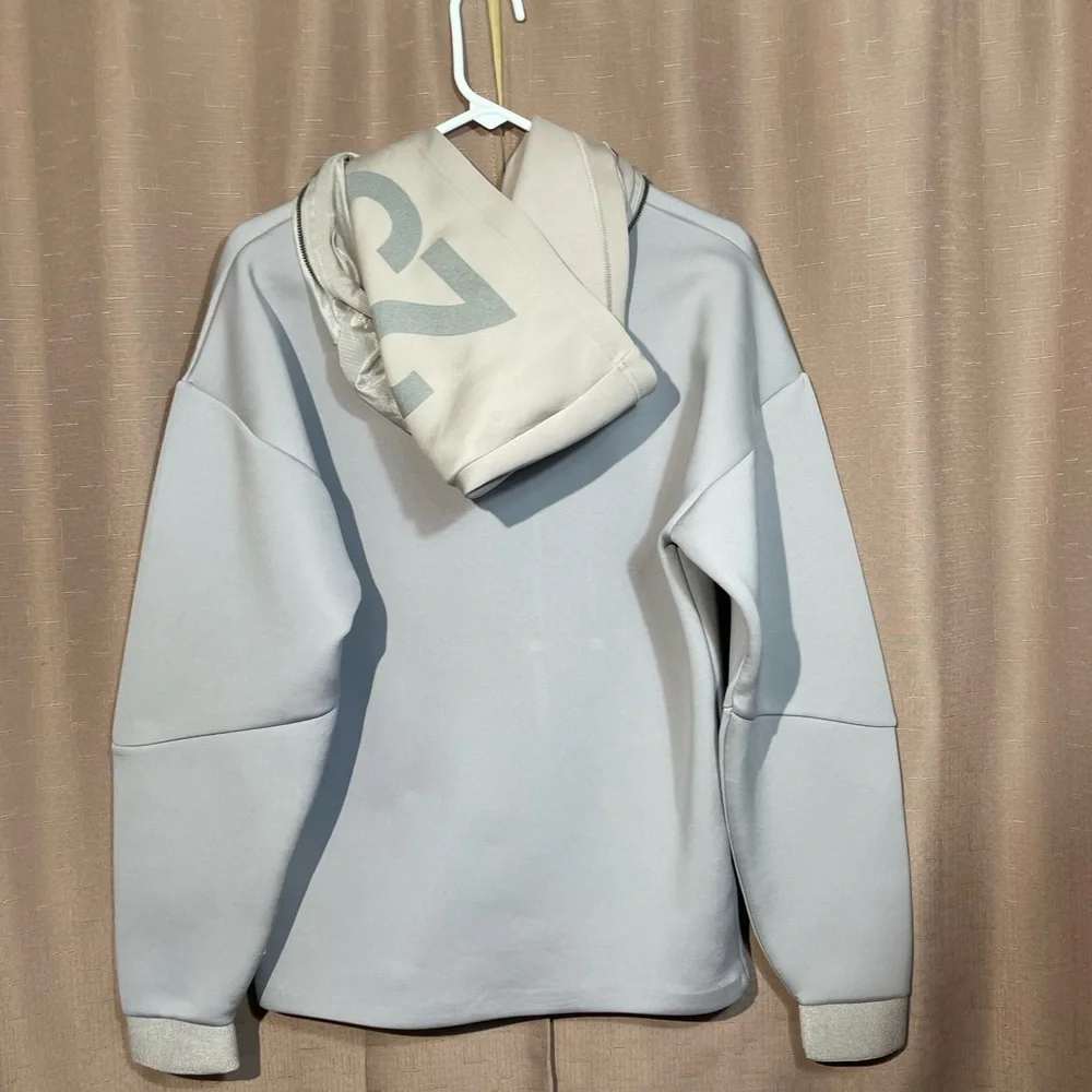 Nike Air Jordan 23 Engineered 1/2 Zip Gray Hoodie Men’s Small GUC